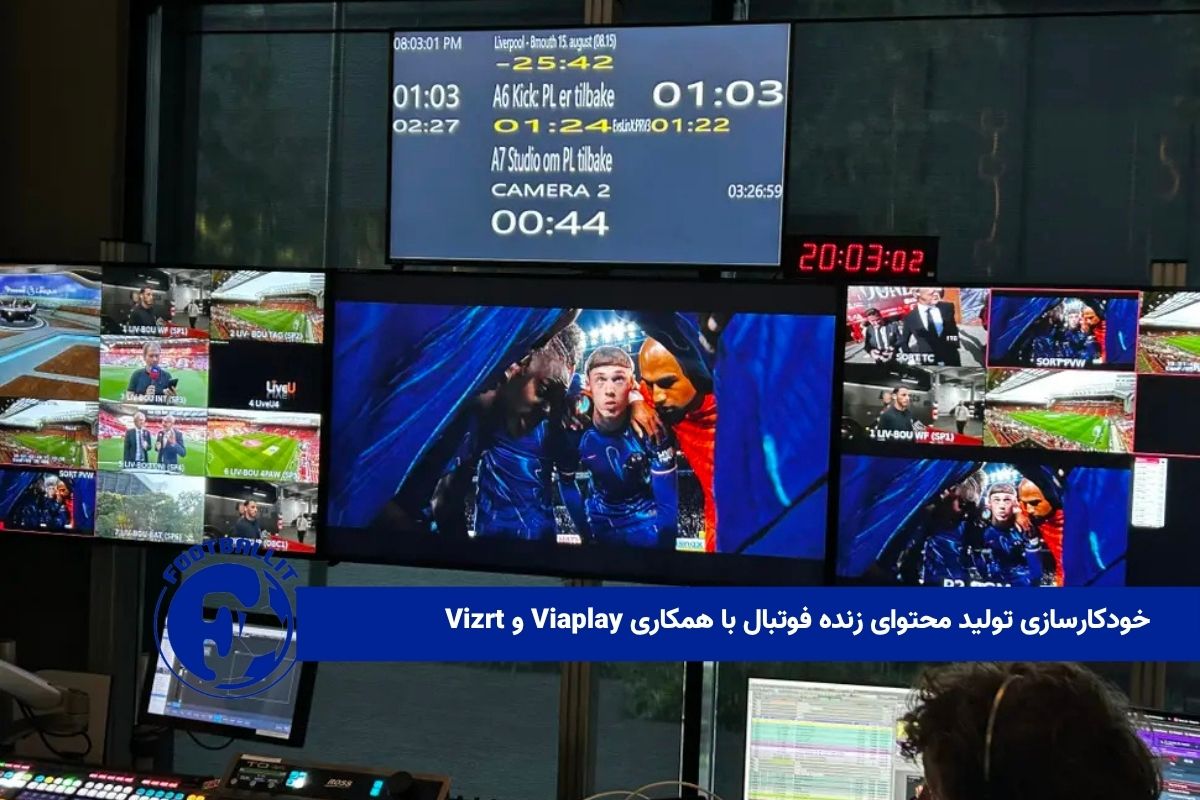 خودکارسازی تولید محتوای زنده فوتبال با همکاری Viaplay و Vizrt